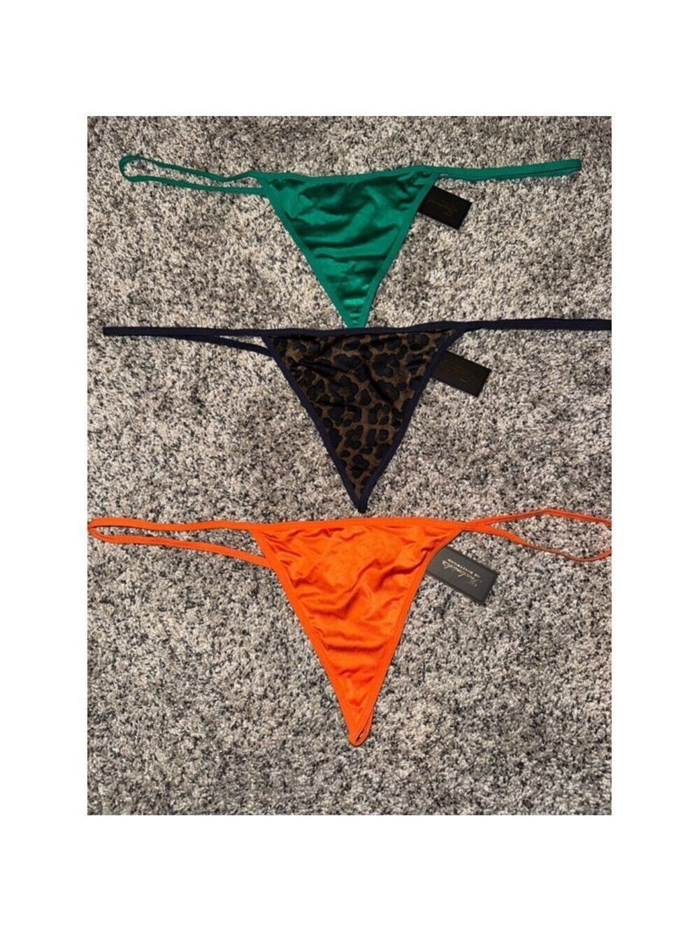 Women's Frederick's of Hollywood Thongs 2X Multi-color 3 pack NWT
